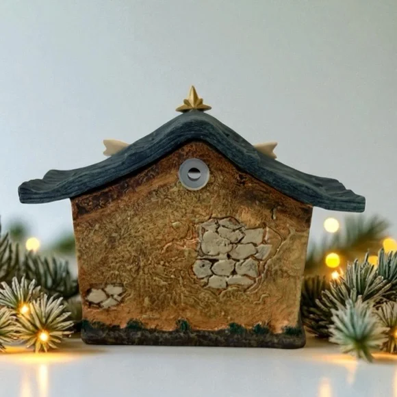 Thomas Kinkade Hawthorne Village Christmas Nativity Holy Family Night Set Creche - Picture 4 of 12